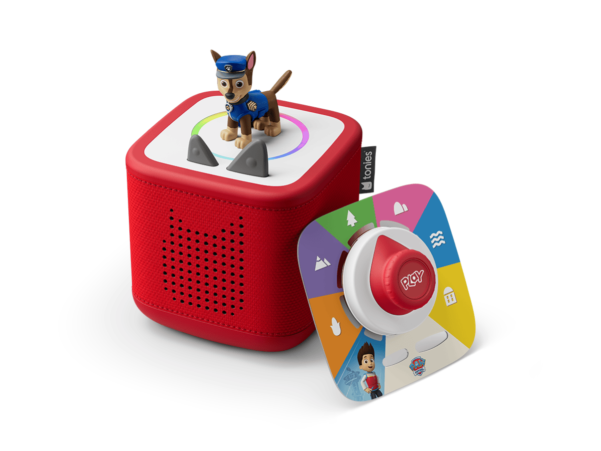 PAW Patrol Chase Toniebox 2 Play Set Sunset Red Audio Player Collection