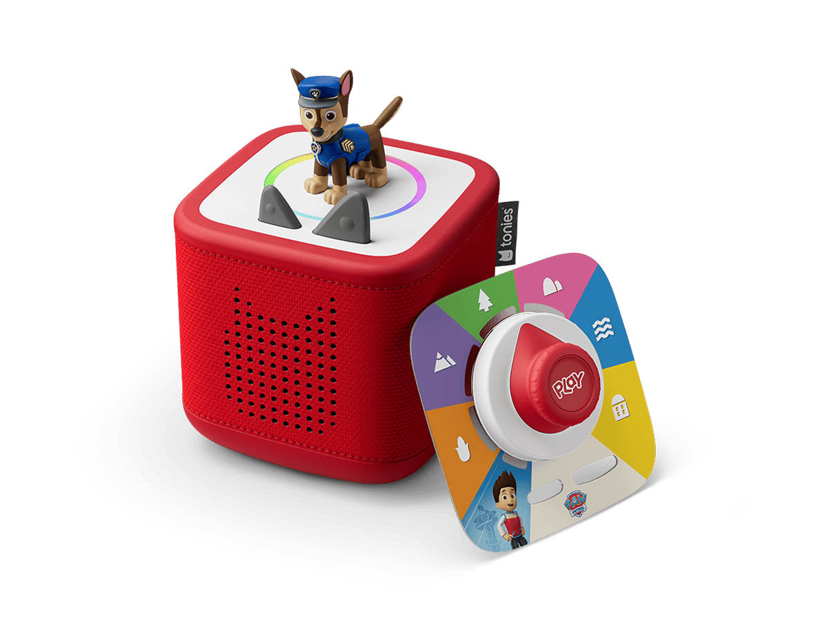 PAW Patrol Chase Toniebox 2 Play Set Sunset Red Audio Player Collection