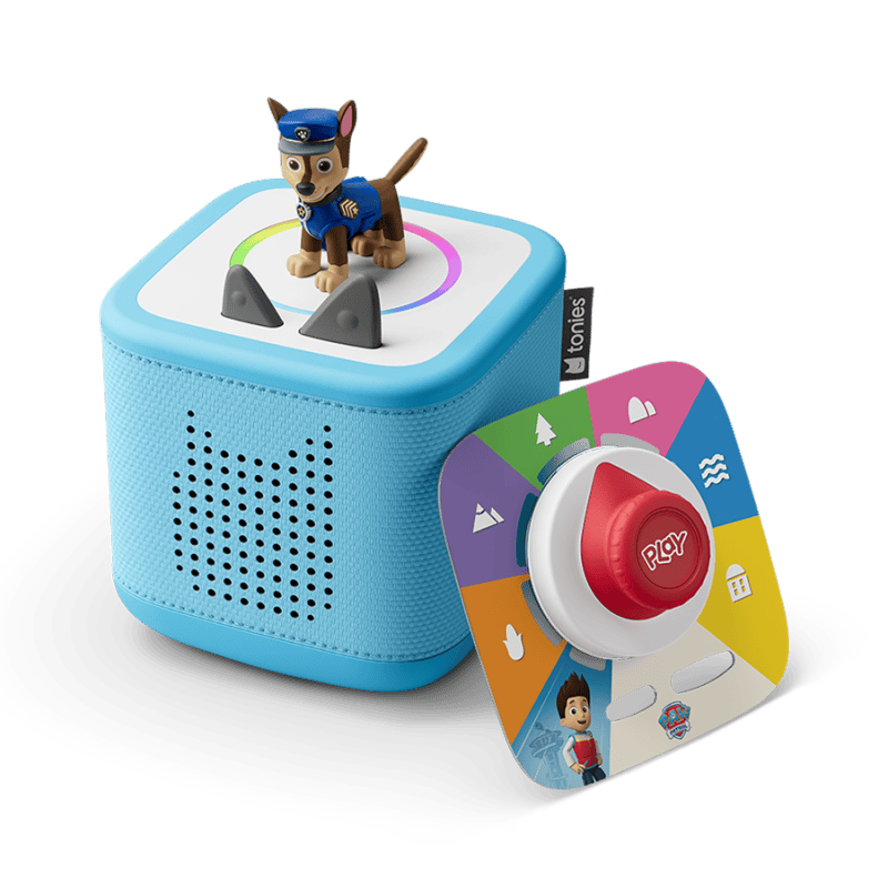 PAW Patrol Chase Toniebox 2 Play Set Sky Blue Audio Player Collection