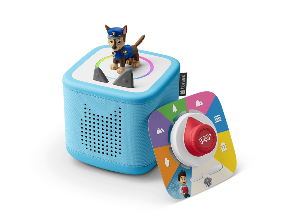 PAW Patrol Chase Toniebox 2 Play Set Sky Blue Audio Player Collection