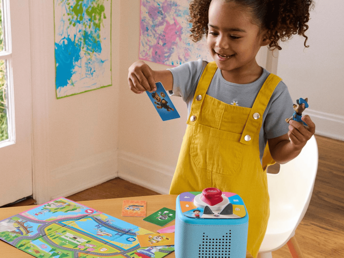 PAW Patrol Chase Toniebox 2 Play Set Sky Blue Audio Player Collection