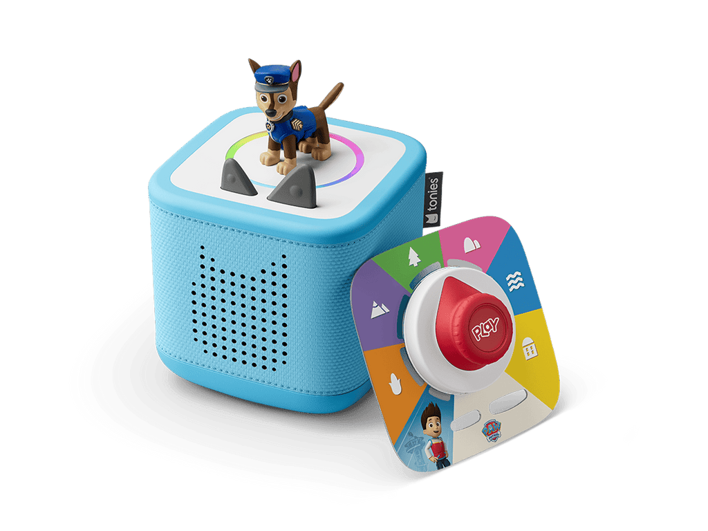 PAW Patrol Chase Toniebox 2 Play Set Sky Blue Audio Player Collection