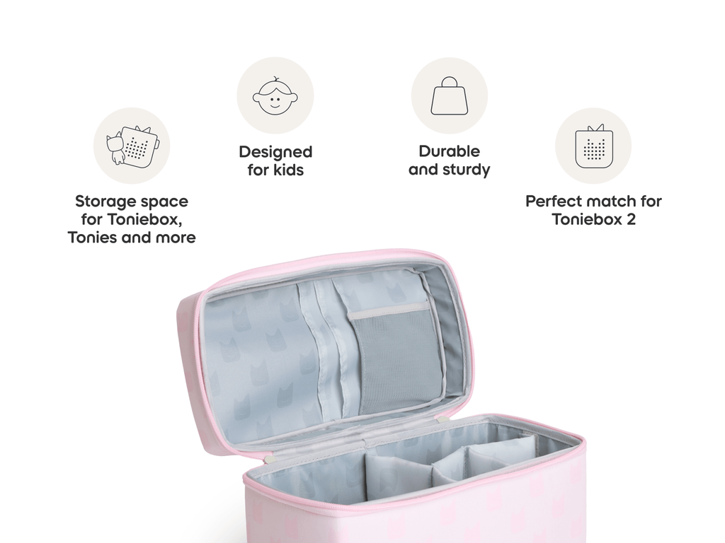 Toniebox All-In-One Carrying Case Pink Audio Player Cover
