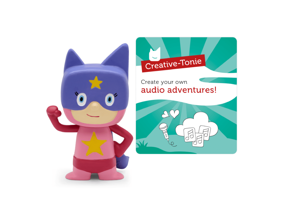 Pink and Purple Superhero Creative Tonie Audio Character Recordable