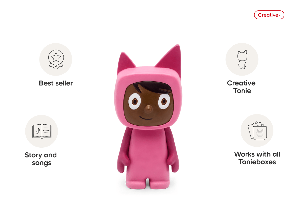 Pink with Dark Hue Creative Tonie Audio Character Recordable