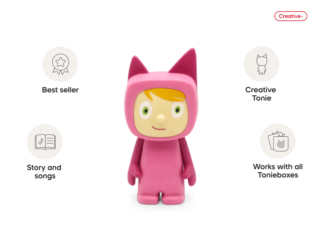 Pink with Light Hue Creative Tonie Audio Character Recordable