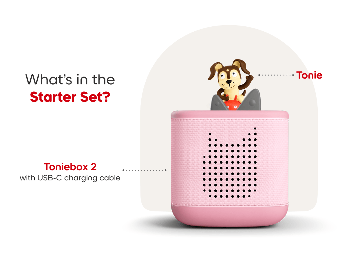 Playtime Puppy Toniebox 2 Starter Set Cloud Pink Audio Player Collection