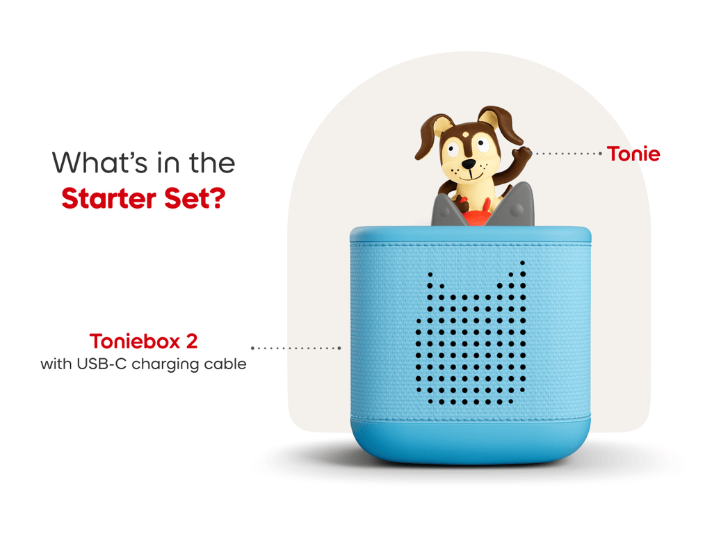 Playtime Puppy Toniebox 2 Starter Set Sky Blue Audio Player Collection