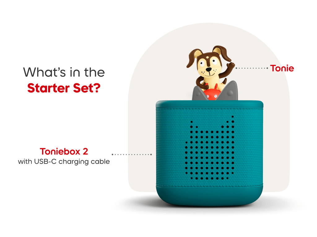 Playtime Puppy Toniebox 2 Starter Set- Tropical Teal Audio Player Collection