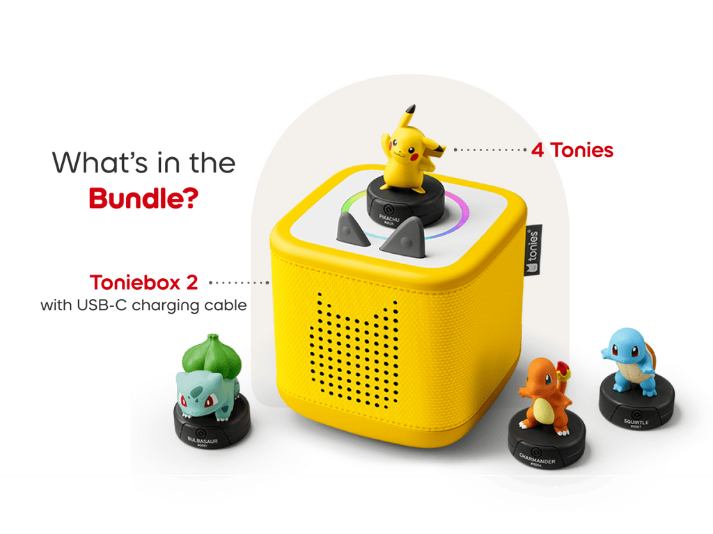 Pokémon Toniebox 2 Set  Lightning Yellow Audio Player Collection