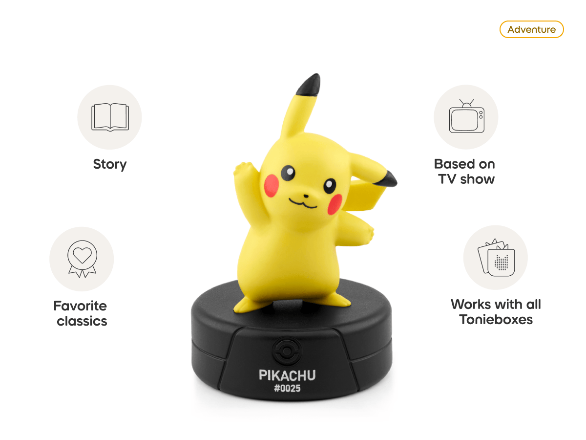 Pokémon Toniebox 2 Set  Lightning Yellow Audio Player Collection