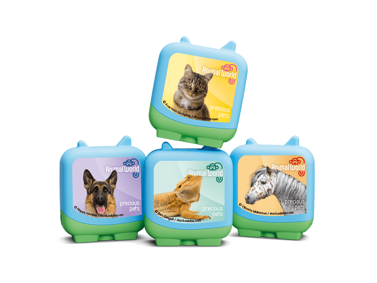 Animal World Precious Pets Pocket Tonies 4 Pack Audio Character