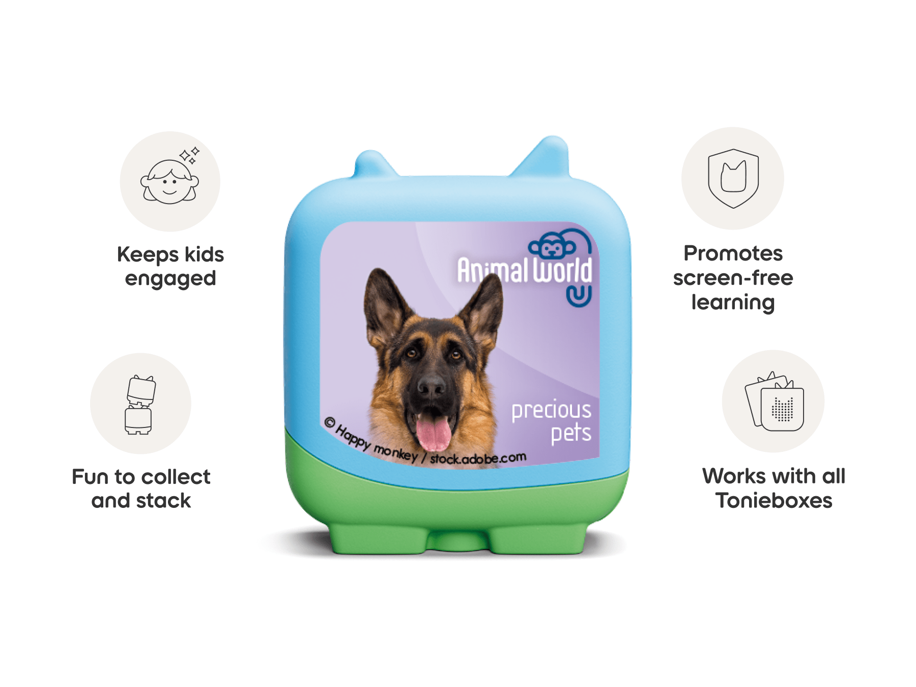 Animal World Precious Pets Pocket Tonies 4 Pack Audio Character