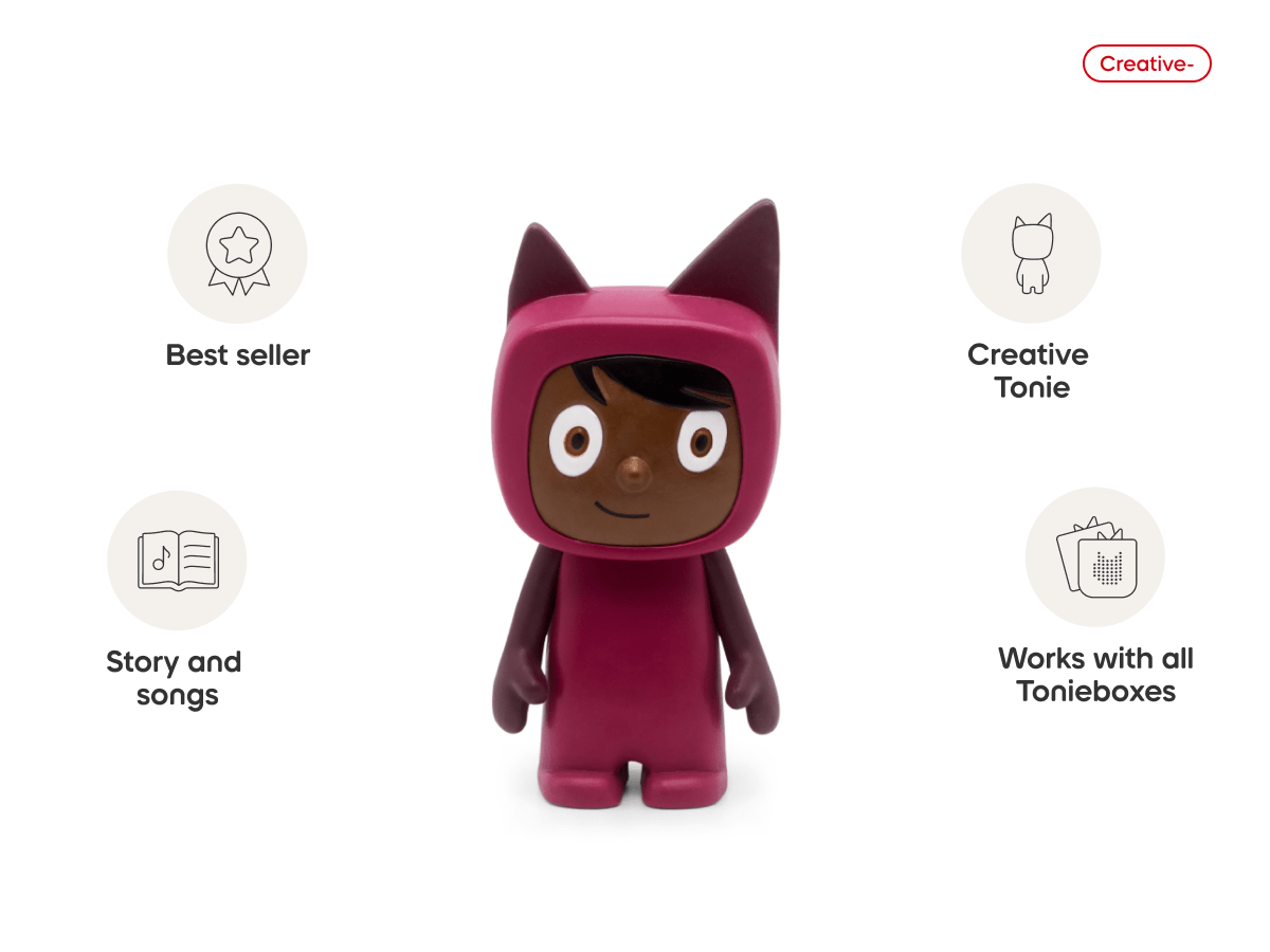 Purple with Dark Hue Creative Tonie Audio Character Recordable