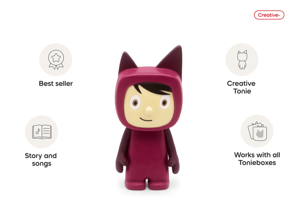 Purple with Light Hue Creative Tonie Audio Character Recordable