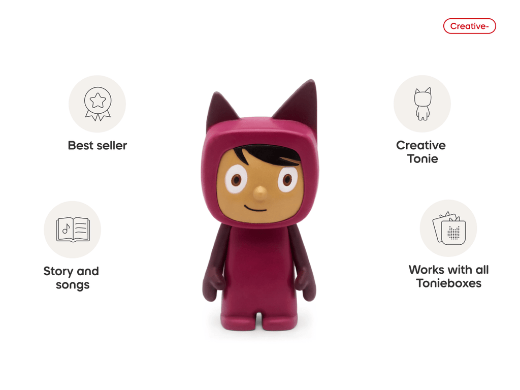 Purple with Medium Hue Creative Tonie Audio Character Recordable