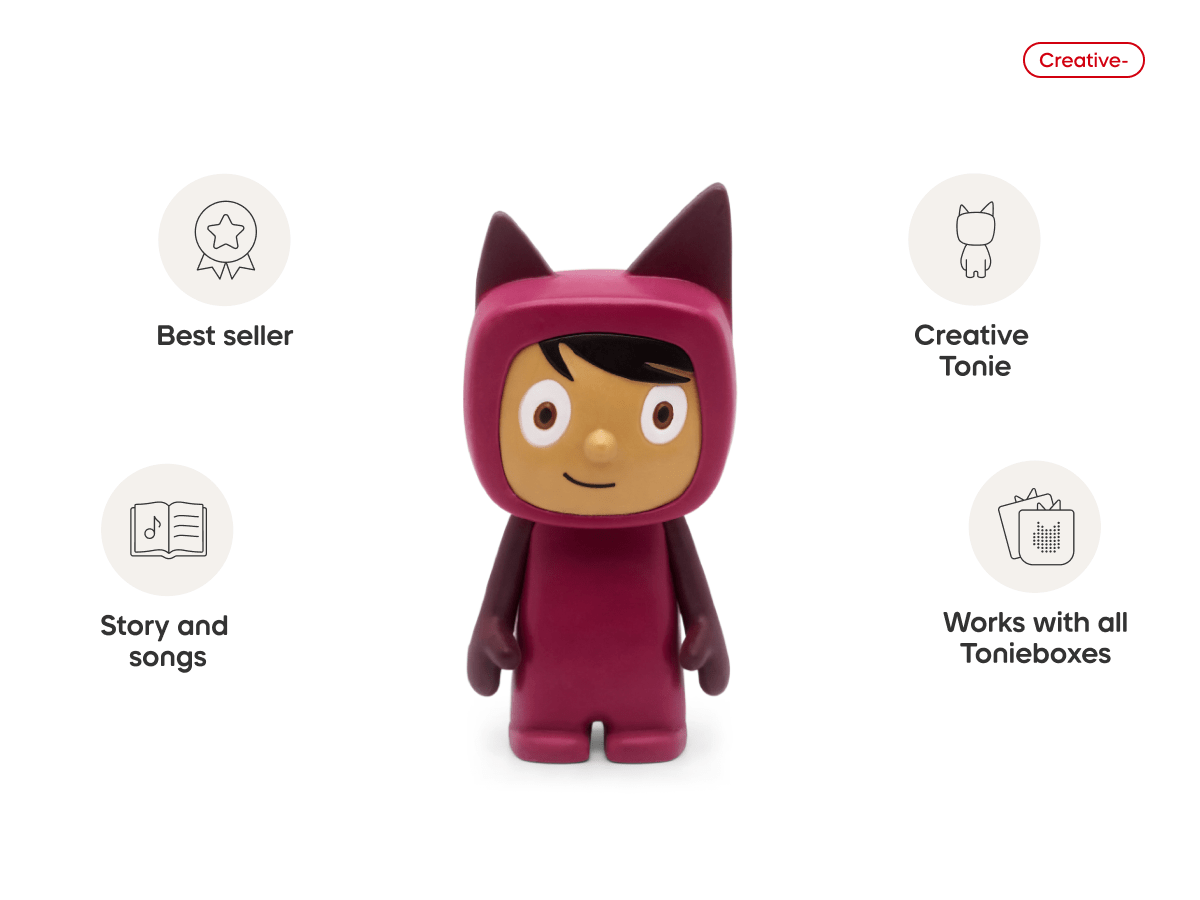 Purple with Medium Hue Creative Tonie Audio Character Recordable