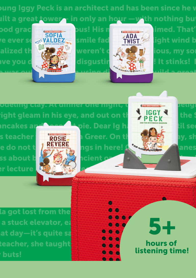 Questioneers Book Tonies 4 Pack Audio Character