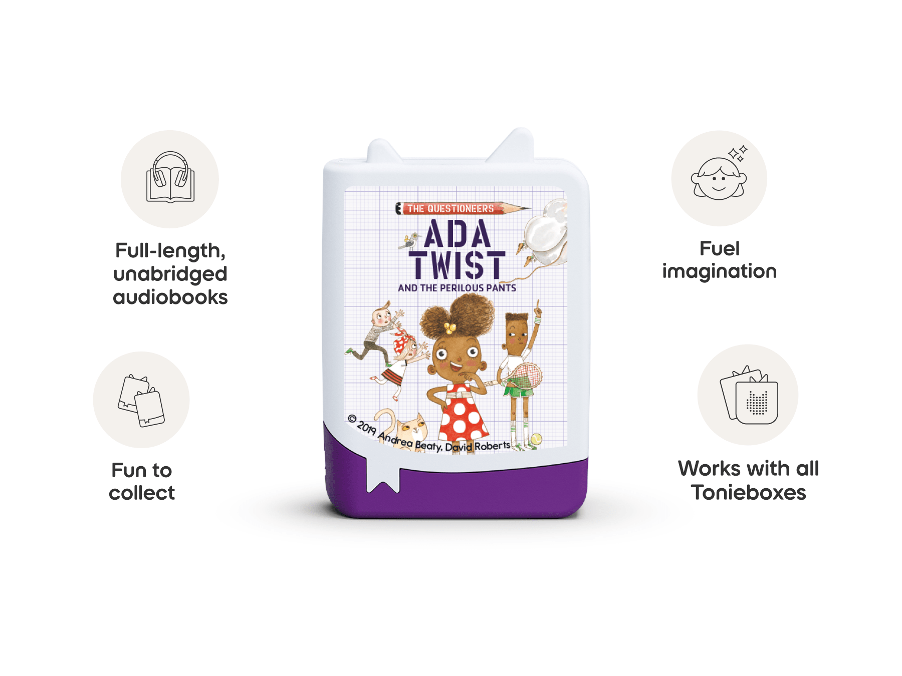 Questioneers Book Tonies 4 Pack Audio Character