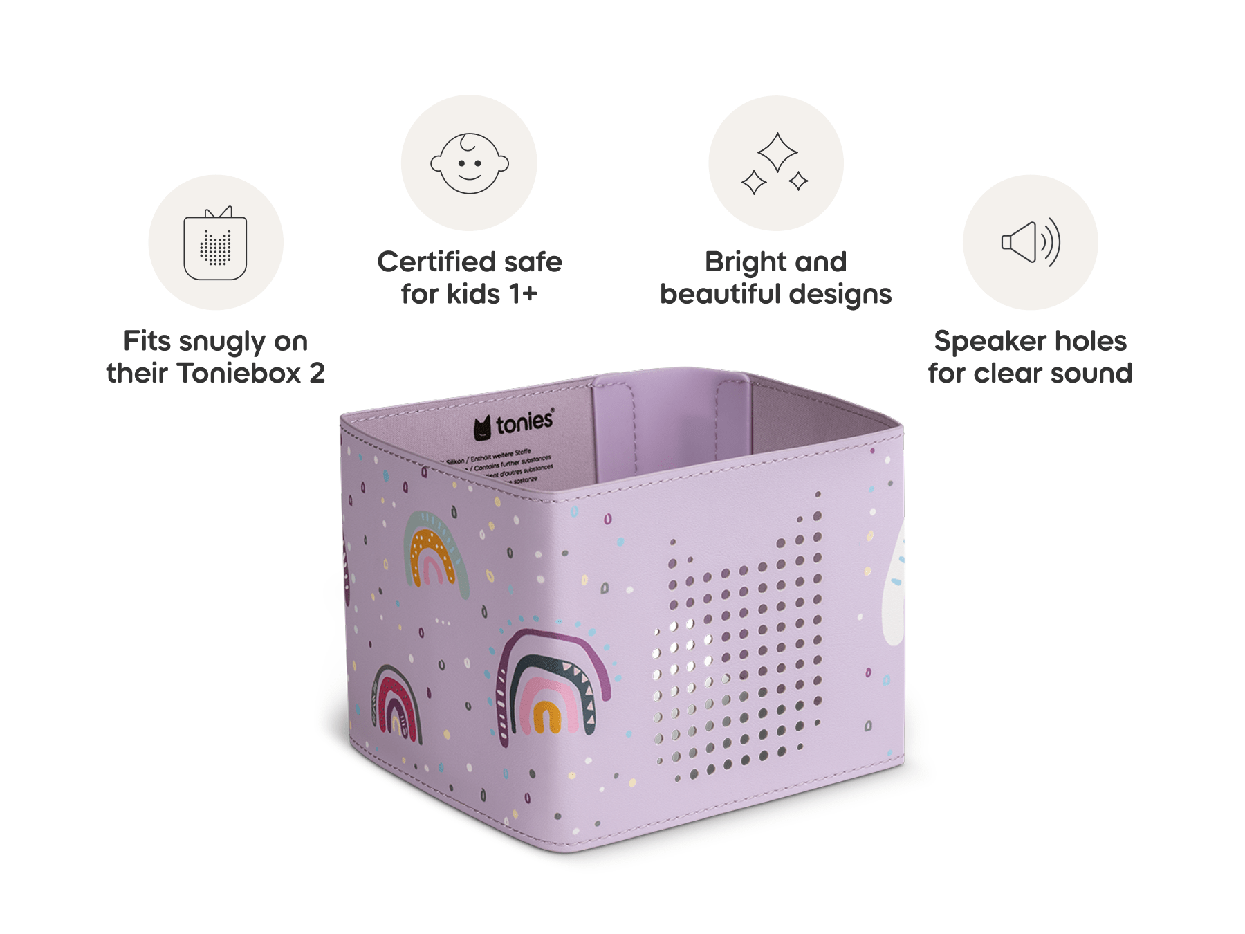 Toniebox 2 Sleeve Rainbow Audio Player