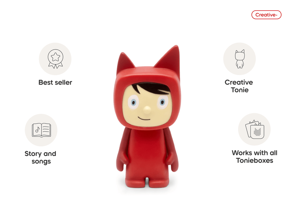 Red with Light Hue Creative Tonie Audio Character Recordable