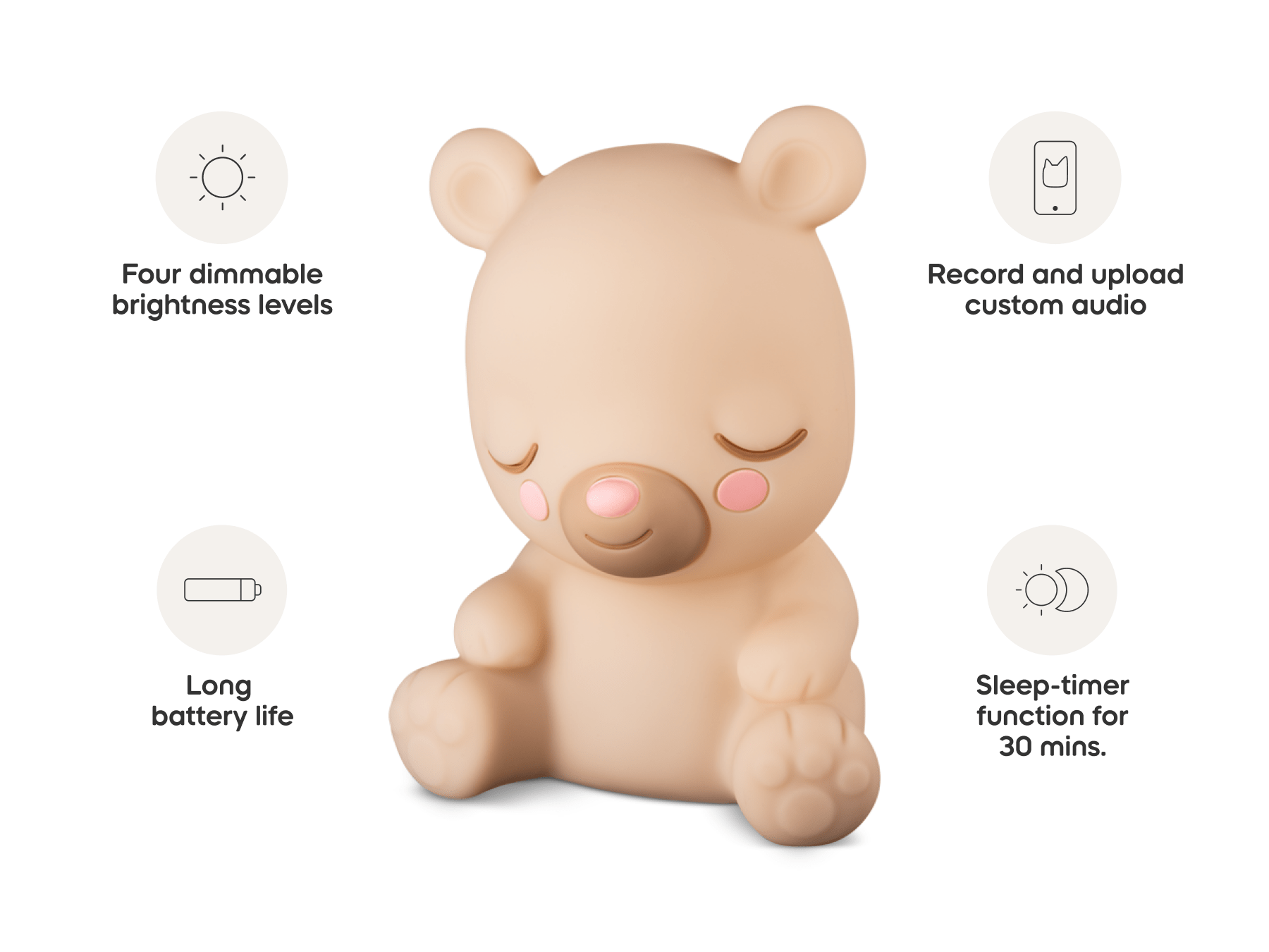 Sleepy Bear Night Light Tonie Audio Character Bedtime
