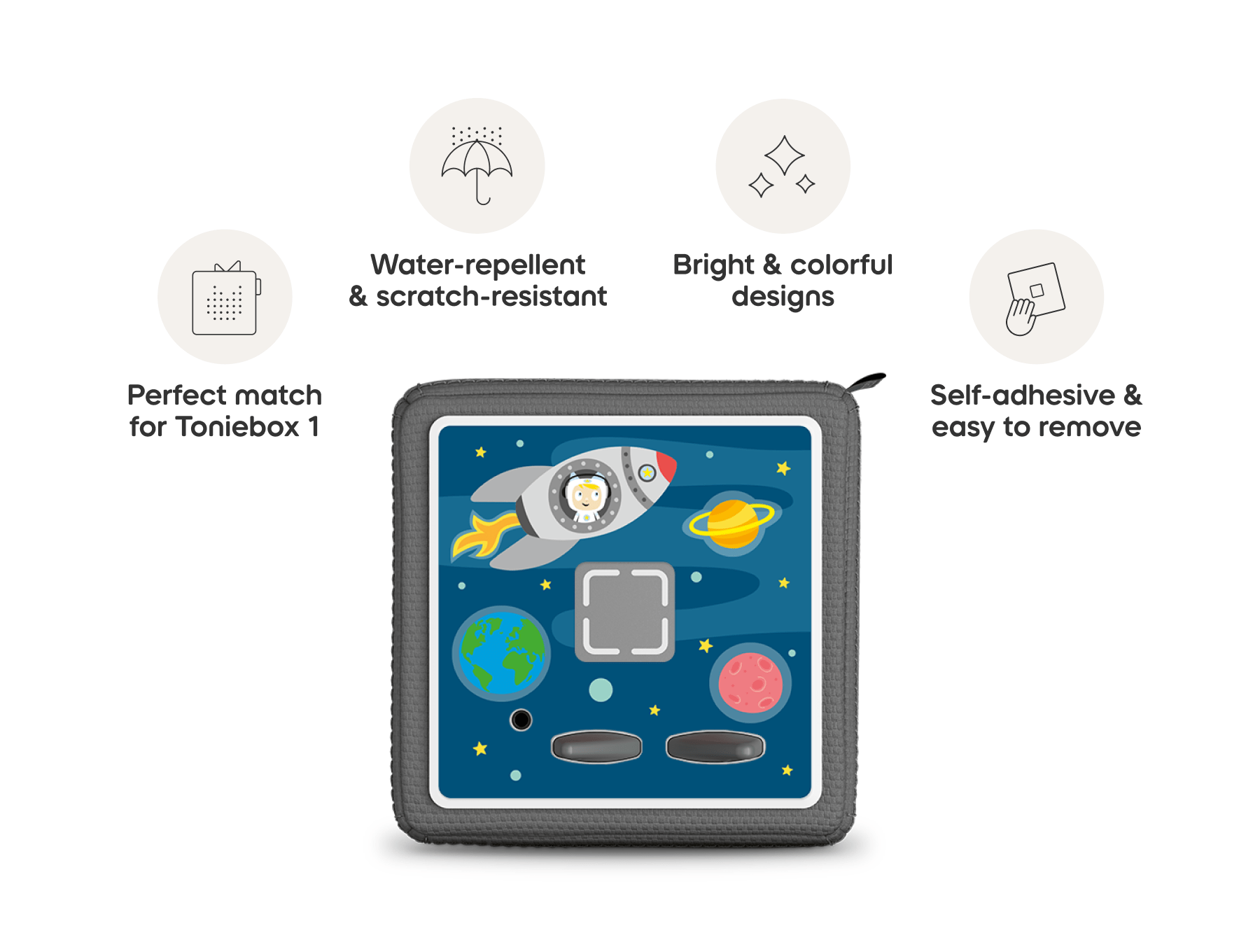 Topper for Toniebox 1 Space Journey Audio Player