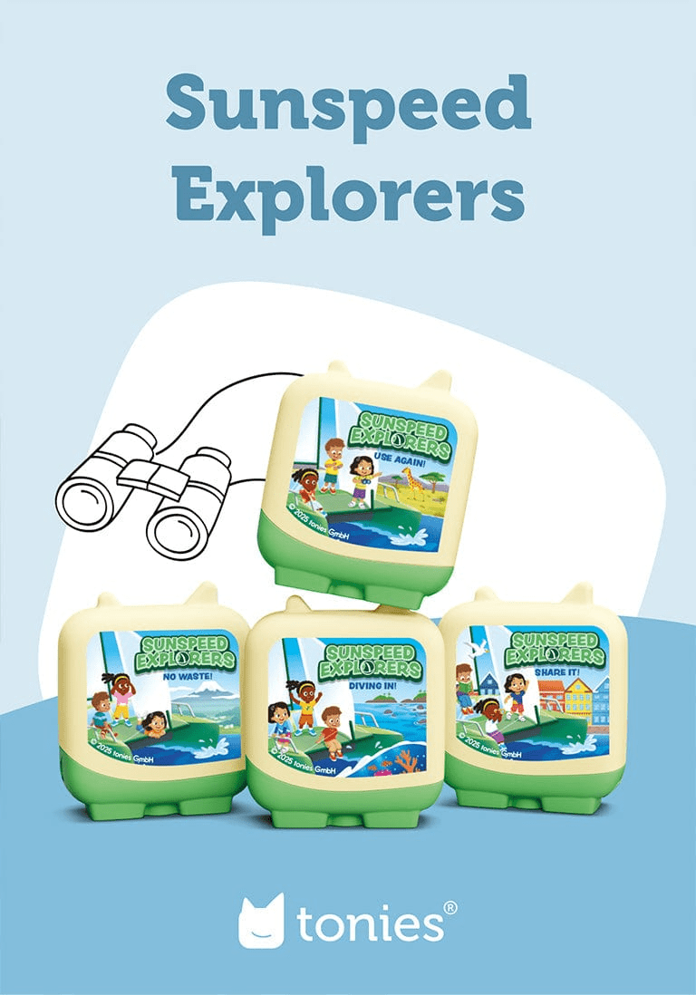 Sunspeed Explorers Pocket Tonies 4 Pack Audio Character