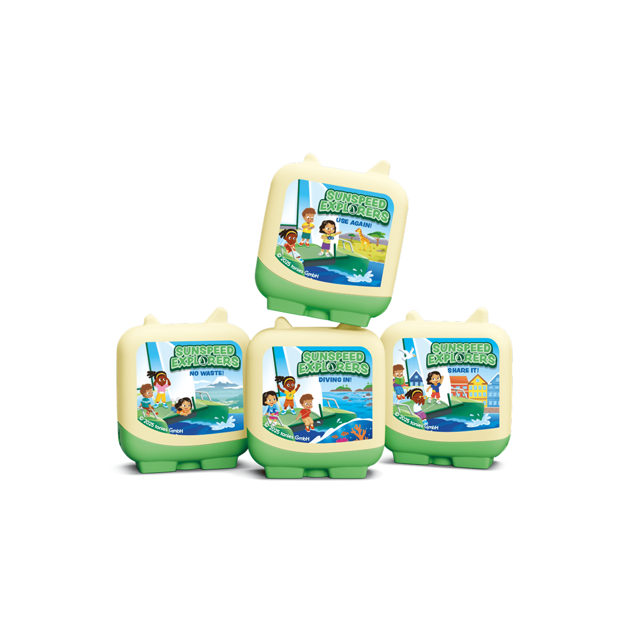 Sunspeed Explorers Pocket Tonies 4 Pack Audio Character