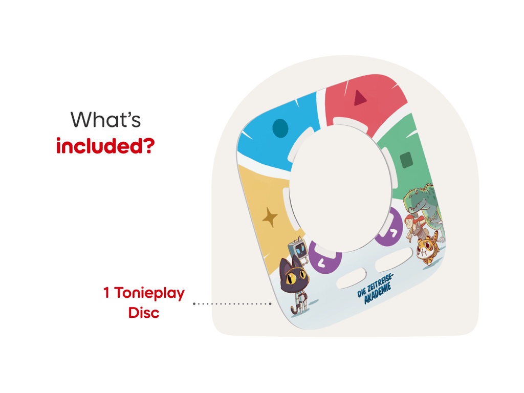 Tonieplay Time Academy Adventure Through the Eras Game and Controller Audio Character Remote Activity Holiday Countdown