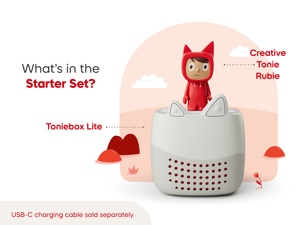 Toniebox Lite My Story Set Audio Player Lightweight Collection Tale