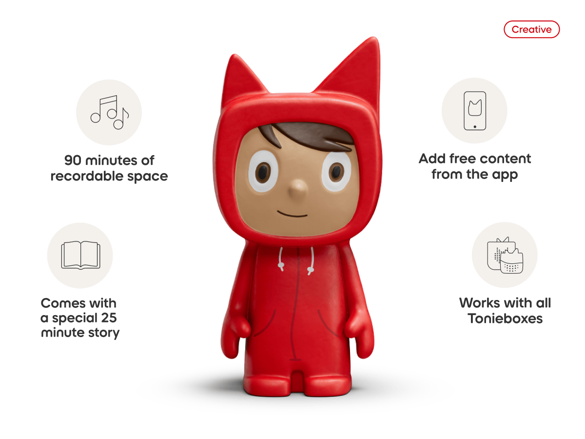 Toniebox Lite My Story Set Audio Player Lightweight Collection Tale