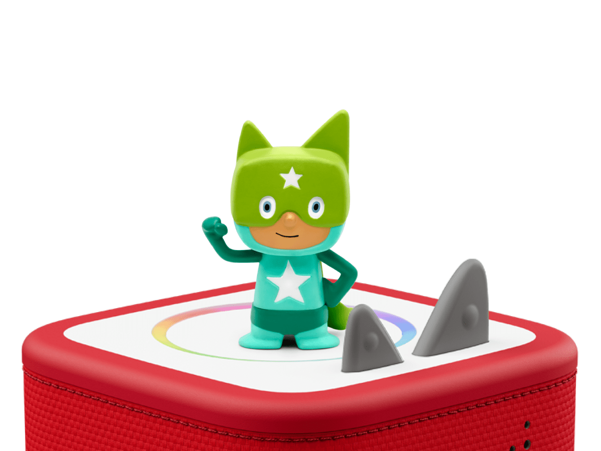 Turquoise and Green Superhero Creative Tonie Audio Character Recordable