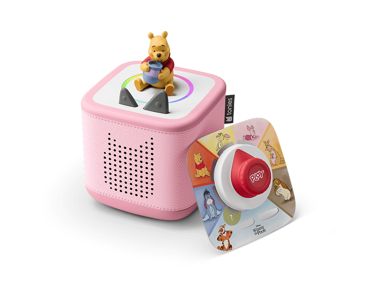 Disney Winnie the Pooh Toniebox 2 Play Set Cloud Pink Audio Player Collection