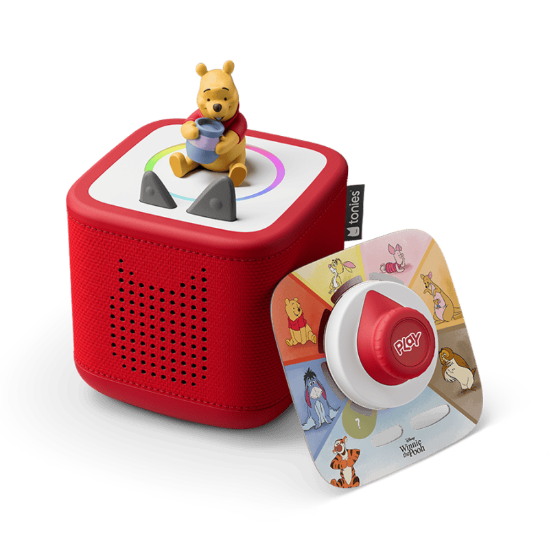 Disney Winnie the Pooh Toniebox 2 Play Set Sunset Red Audio Player Collection