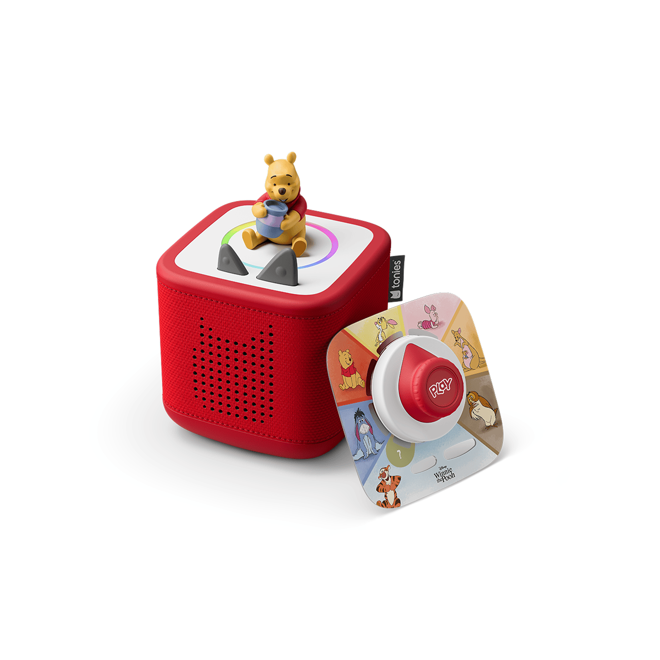 Disney Winnie the Pooh Toniebox 2 Play Set Sunset Red Audio Player Collection