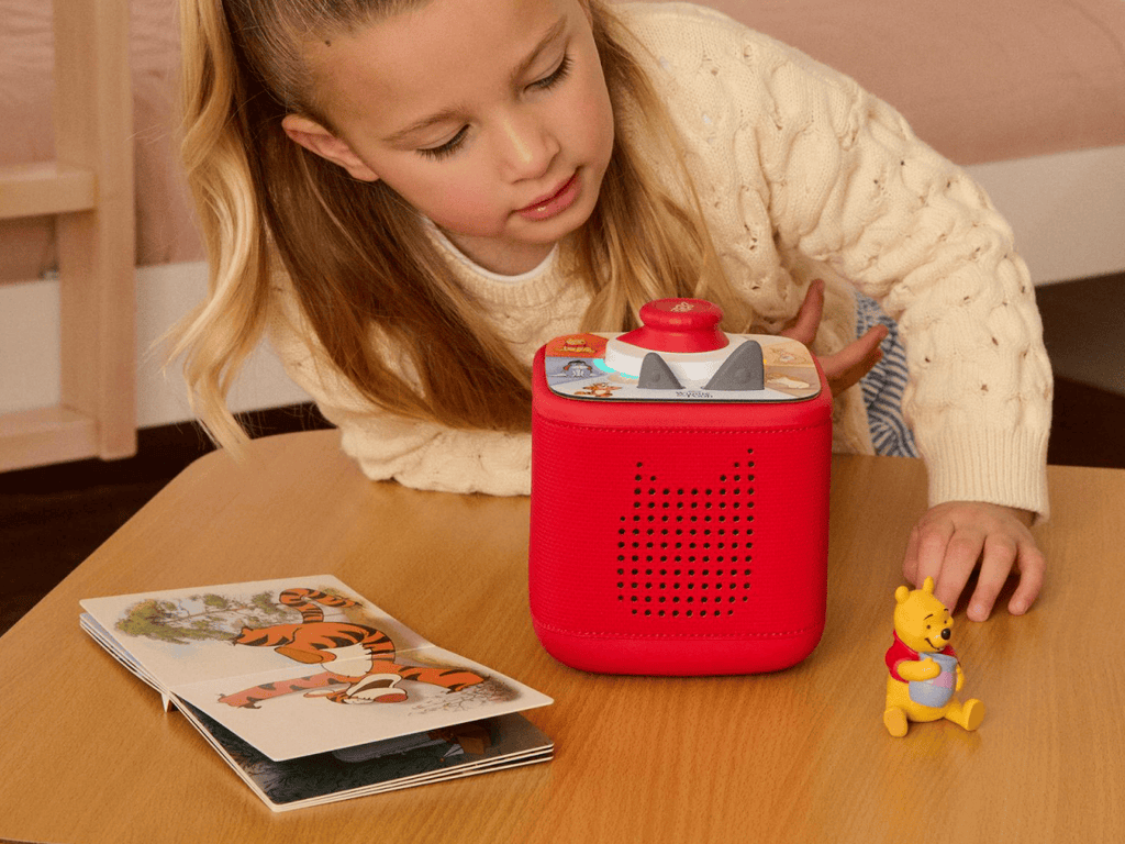 Disney Winnie the Pooh Toniebox 2 Play Set Sunset Red Audio Player Collection