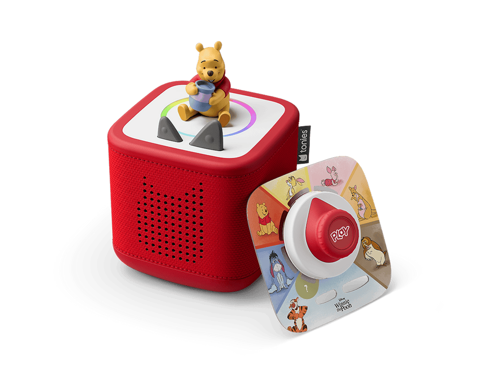 Disney Winnie the Pooh Toniebox 2 Play Set Sunset Red Audio Player Collection