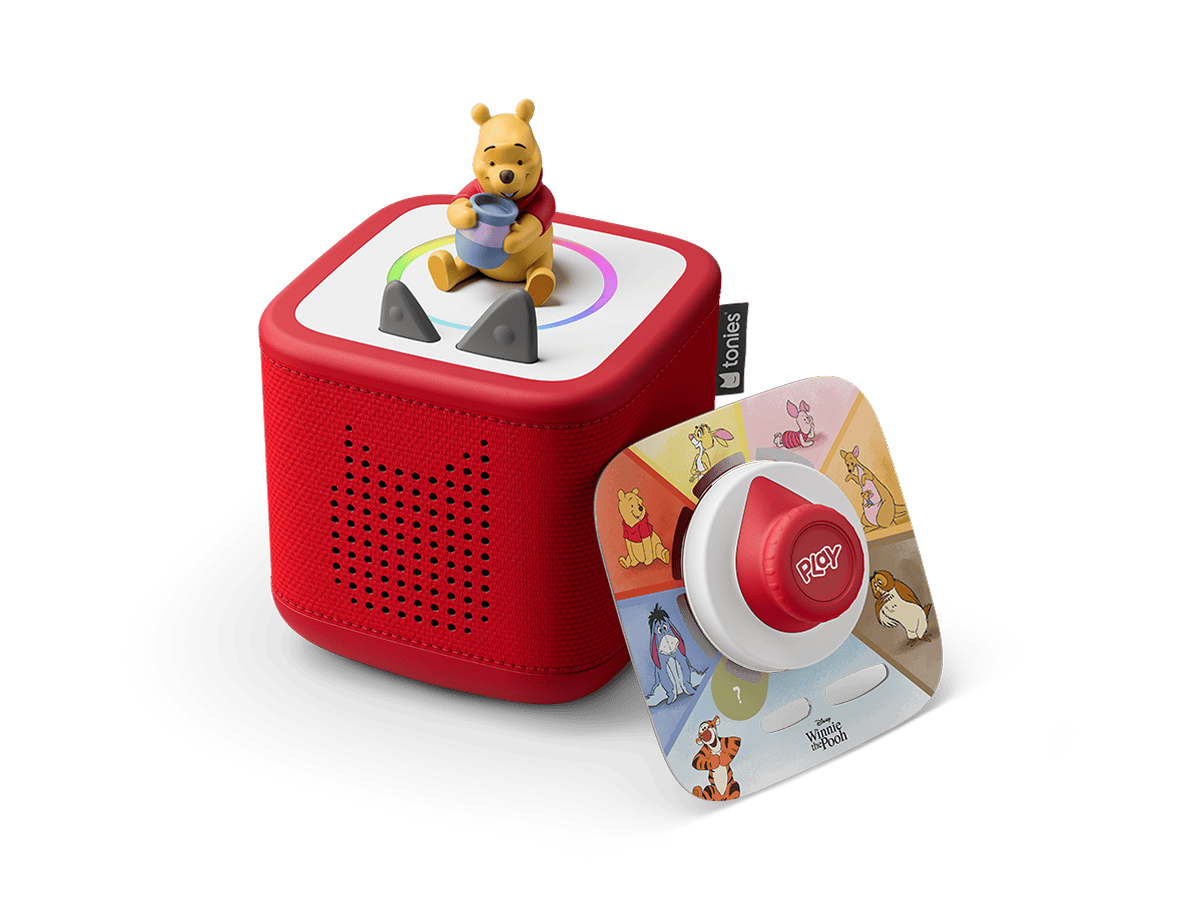 Disney Winnie the Pooh Toniebox 2 Play Set Sunset Red Audio Player Collection