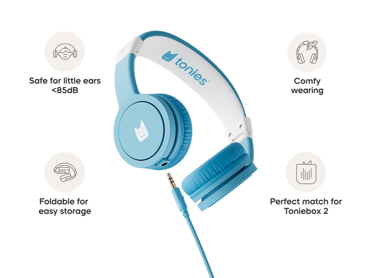Wired Headphones Sky Blue Premium