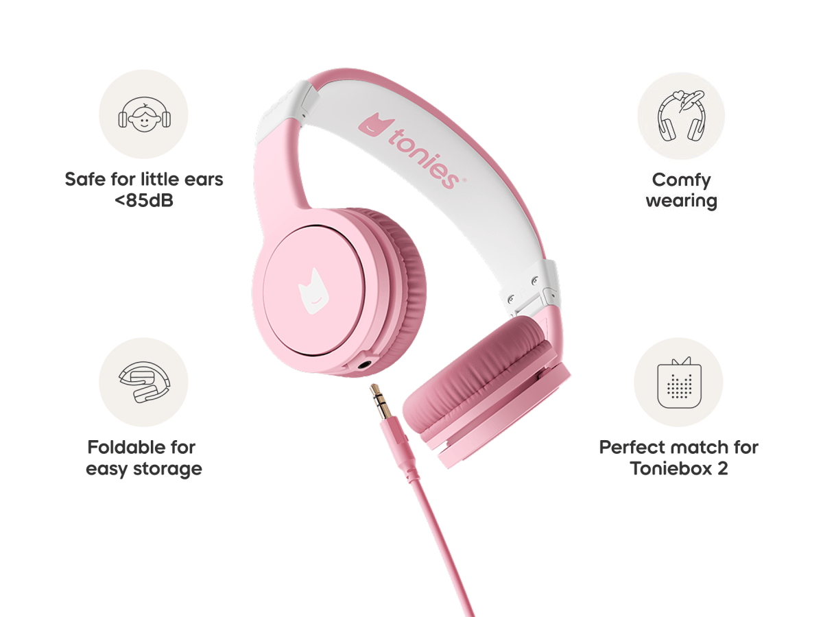 Wired Headphones Cloud Pink Premium